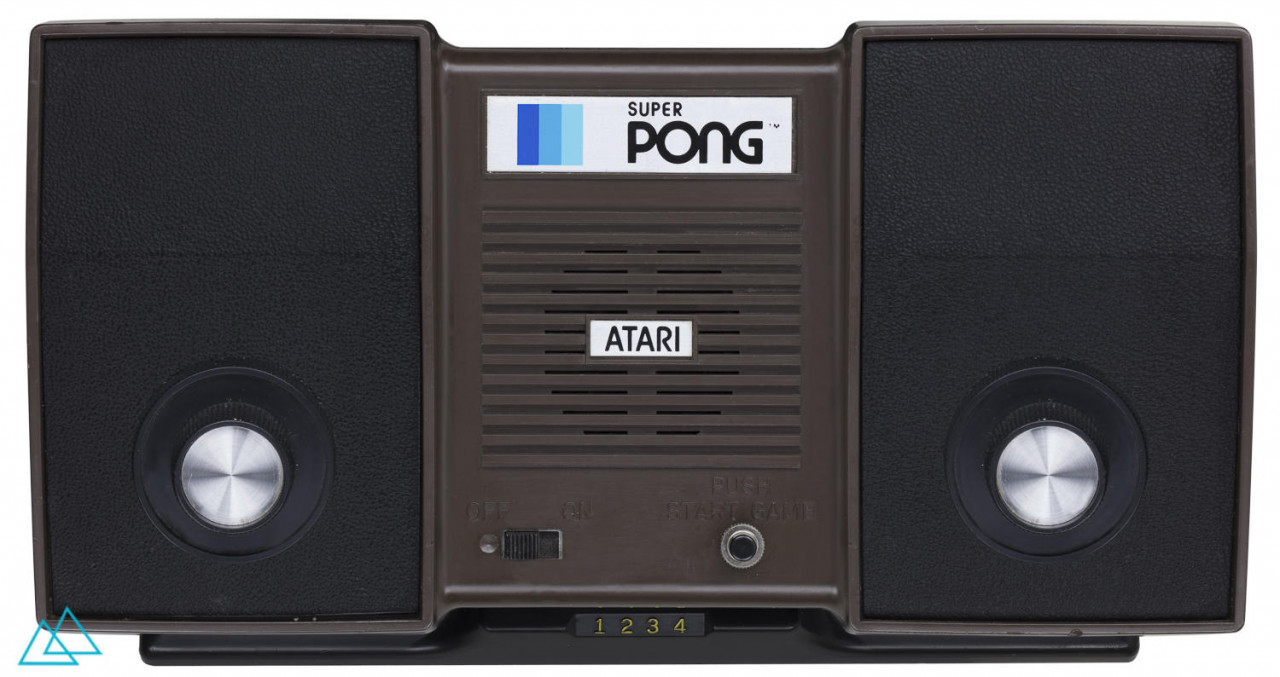 Top view dedicated video game console Atari Super Pong (C-140)