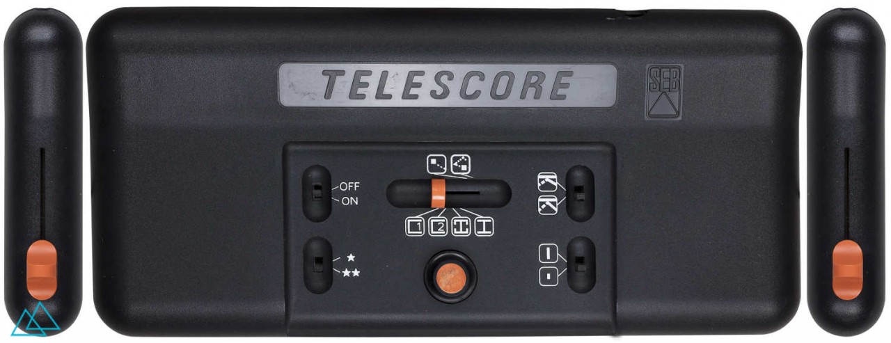 Top view of dedicated video game console SEB Telescore 752