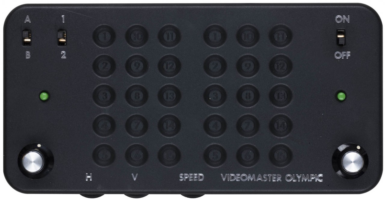 Top view dedicated video game console Videomaster Olympic (VM3 MK2)