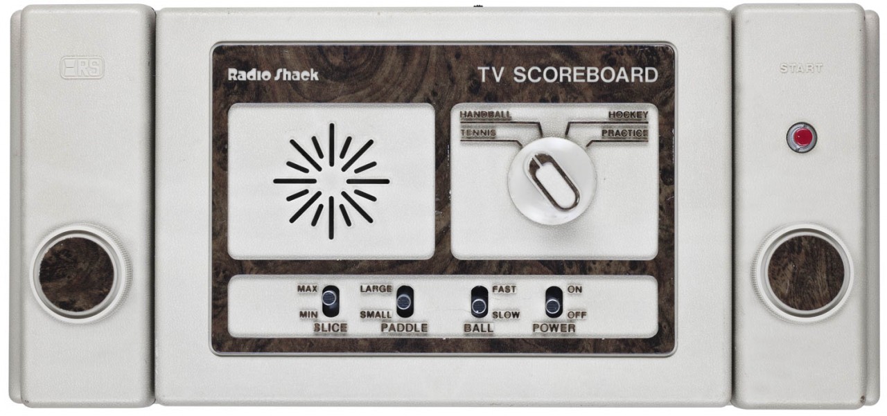 Top view dedicated video game console RadioShack TV Scoreboard 60-3054